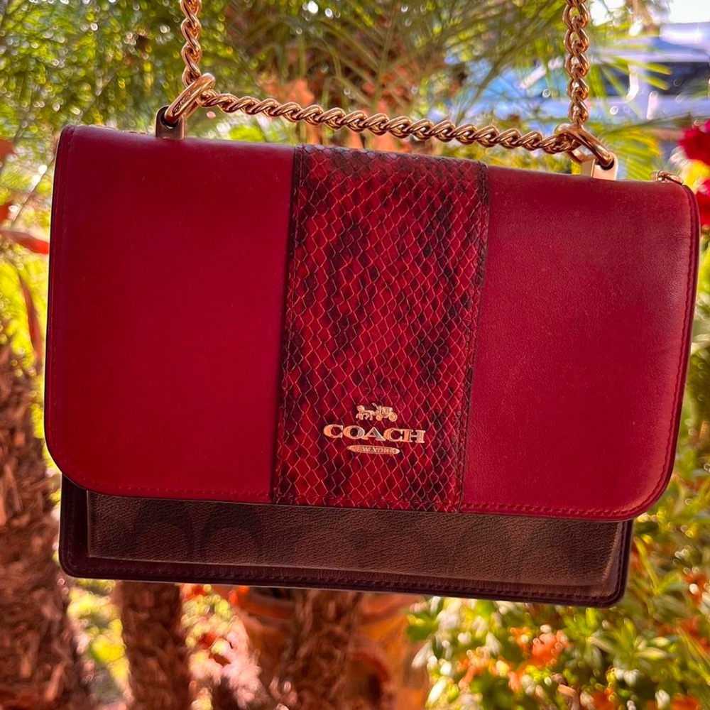 Coach Klare Crossbody Bag In Colorblock Signature Canvas